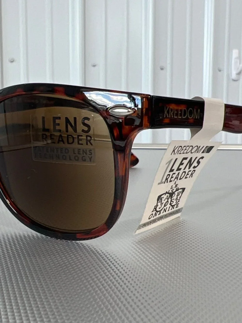 Kreedom Keep Talkin 1 Lens Reader Eyeglasses Patented Lens Technology Brown NEW
